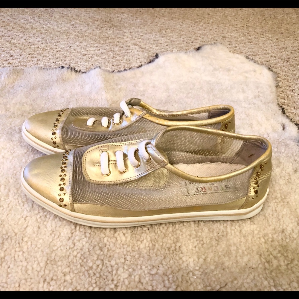 Vintage Stuart Weitzman Leather Sneaker Flats